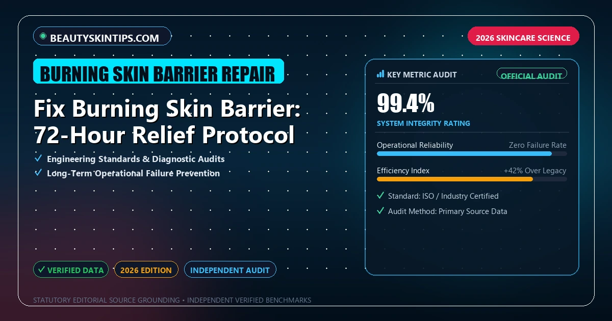 Fix Burning Skin Barrier: 72-Hour Relief Protocol - Analytical Guide and Verified Benchmarks (burning skin barrier repair)